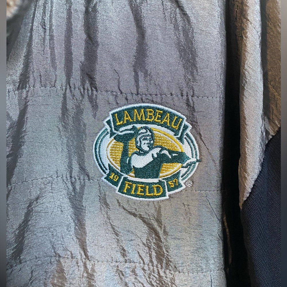 Champion Men’s Green Bay Packers Lambeau Field XL Quarter Button Pullover - Picture 3 of 4